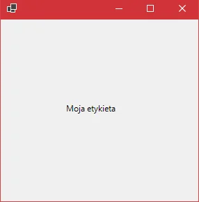 Etykieta w "Windows Forms" w języku C#
