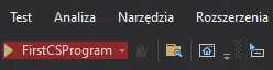 Kompilacja i uruchamianie pierwszego programu w języku C# w "Visual Studio 2019" Kompilacja i uruchamianie pierwszego programu w języku C# w "Visual Studio 2019"