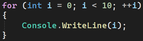 Pętla "for" w języku C#
