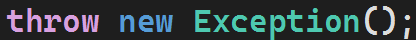 Słowo kluczowe "throw" w języku C#
