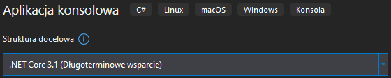 Tworzenie projektu dla pierwszego programu w języku C# w "Visual Studio 2019" - część czwarta Tworzenie projektu dla pierwszego programu w języku C# w "Visual Studio 2019" - część czwarta