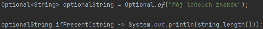 Typ danych "Optional" w języku Java