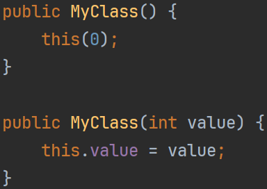 Występowania słowa kluczowego "this" w języku Java