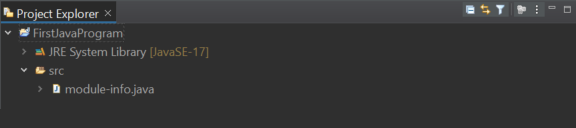 Tworzenie projektu dla pierwszego programu w języku Java w "Eclipse" - część trzecia