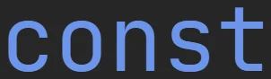 Słowo kluczowe "const" w języku JavaScript