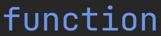Słowo kluczowe "function" w języku JavaScript