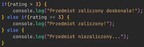 Instrukcja warunkowa w języku JavaScript Instrukcja warunkowa w języku JavaScript