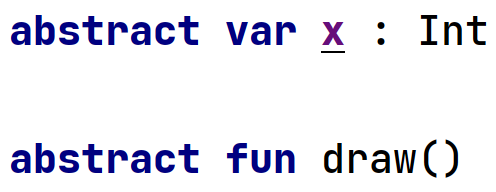 Słowo kluczowe "abstract" w języku Kotlin