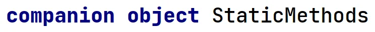 Uzupełniający obiekt klasowy w języku Kotlin Uzupełniający obiekt klasowy w języku Kotlin