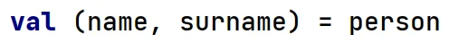 Destrukturyzacja obiektu danych w języku Kotlin