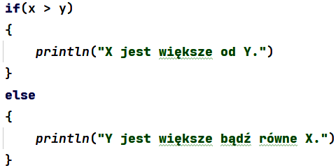 Instrukcja warunkowa w języku Kotlin