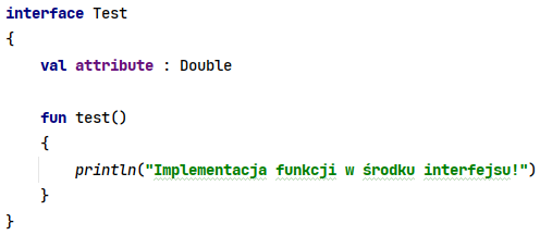 Słowo kluczowe "interface" w języku Kotlin