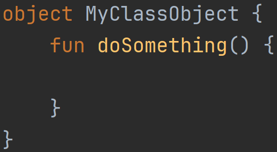 Obiekt klasowy w języku Kotlin Obiekt klasowy w języku Kotlin