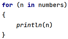 Pętla "for" w języku Kotlin dla tablicy
