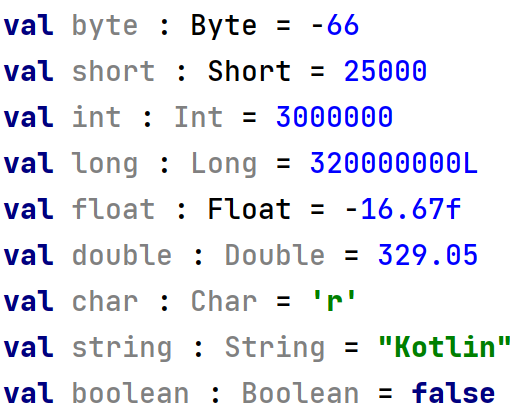 Proste typy danych w języku Kotlin