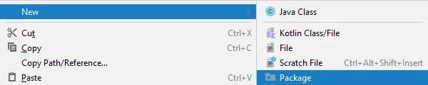 Tworzenie pakietu w "IntelliJIDEA"