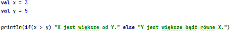 Wyrażenie warunkowe w języku Kotlin