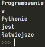 Działanie pętli "for" w Pythonie
