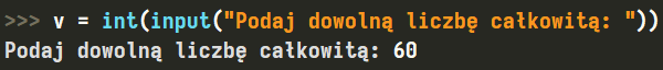 Funkcja "input" z pierwszym parametrem w języku Python