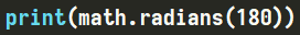 Funkcja "radians" w module "math" w Pythonie