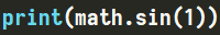 Funkcja "sin" w module "math" w Pythonie