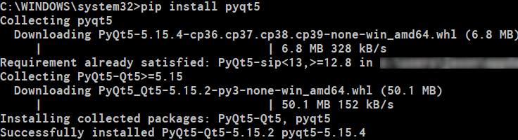 Instalacja w systemie "pip"