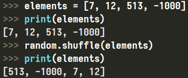 Metoda "shuffle" w Pythonie z modułu "random"