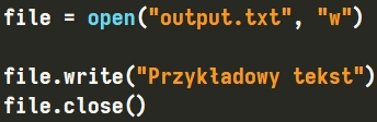 Zapis do pliku tekstowego przy użyciu metody "write" klasy "_io.TextIOWrapper" w Pythonie Zapis do pliku tekstowego przy użyciu metody "write" klasy "_io.TextIOWrapper" w Pythonie