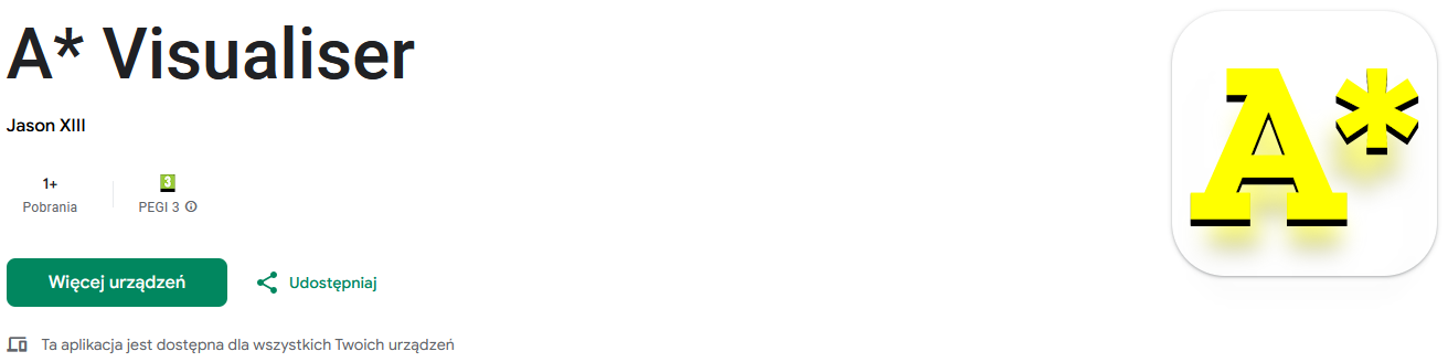 "A* Visualiser" w serwisie Google Play "A* Visualiser" w serwisie Google Play