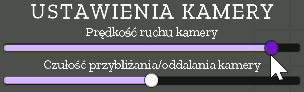 Regulacja prędkości ruchu kamery w "A* Visualiser" Regulacja prędkości ruchu kamery w "A* Visualiser"