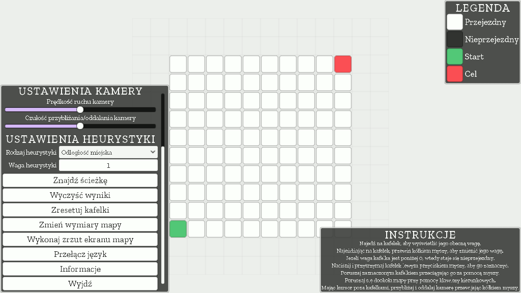 Różnice w wersjach językowych w "A* Visualiser" Różnice w wersjach językowych w "A* Visualiser"