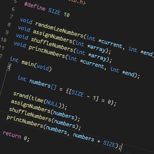 Kod źródłowy w języku C Kod źródłowy w języku C