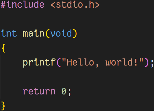 Kod źródłowy w języku C w czcionce Fantasque Sans Mono