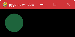 Rysowanie koła przy użyciu metody "circle" w "pygame"
