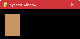 Rysowanie prostokąta przy użyciu metody "rect" w "pygame"