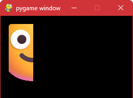 Rysowanie przyciętego obrazu przy użyciu metody "blit" w "pygame"