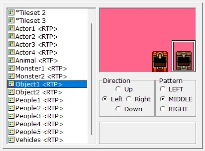 Konfiguracja grafiki otwartej skrzyni w "RPG Maker 2000"/"RPG Maker 2003" Konfiguracja grafiki otwartej skrzyni w "RPG Maker 2000"/"RPG Maker 2003"