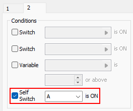 Konfiguracja karty zdarzeń otwartej skrzyni w "RPG Maker XP"