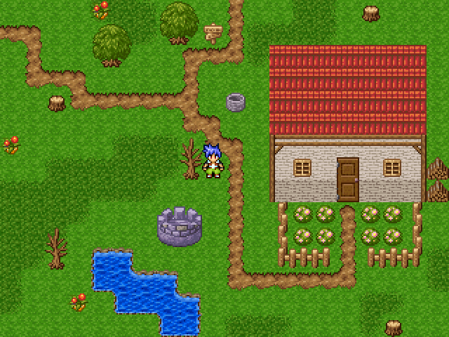 Zrzut ekranu z programu "RPG Maker 2003"