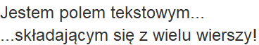 Wygląd komponentu "JTextArea" w "Swing"