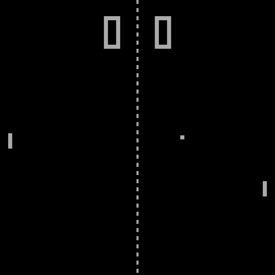 Widok gry "Pong" Widok gry "Pong"